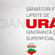 Sarbatori frumoase lipsite de cianura ignoranta si superficialitate.